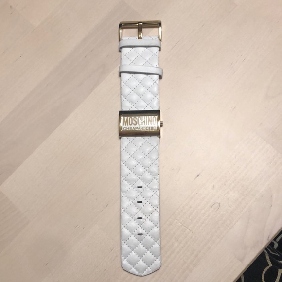 Moschino Cheap and Chic white and Gold Watch, Authentic - Picture 2 of 9